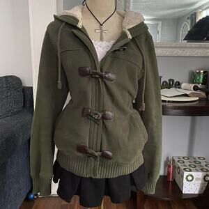 Y2k fur lined jacket